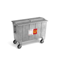 Bedrijfsafval container staal vanaf 800l